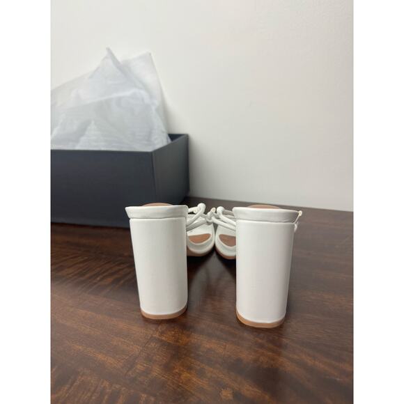 Strappy Block Heel Sandals, White, 7.5 Gabrielle Union x FTF NIB - Picture 3 of 11